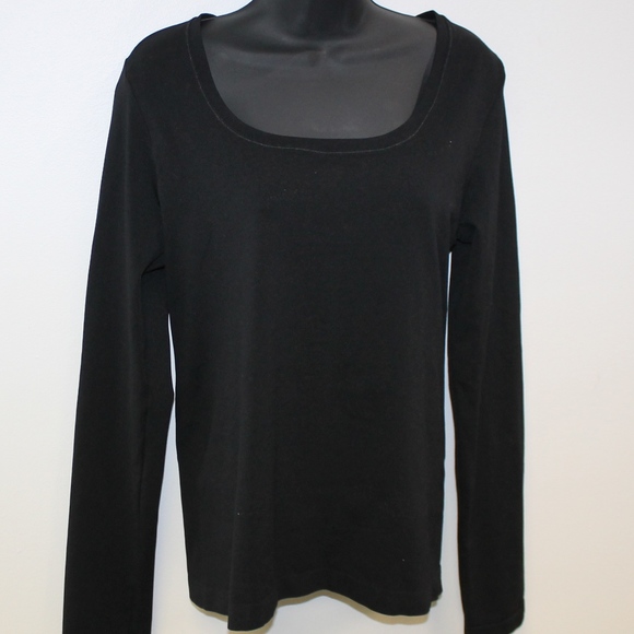 White House Black Market Tops - White House Black Market Plain Black Long Sleeve